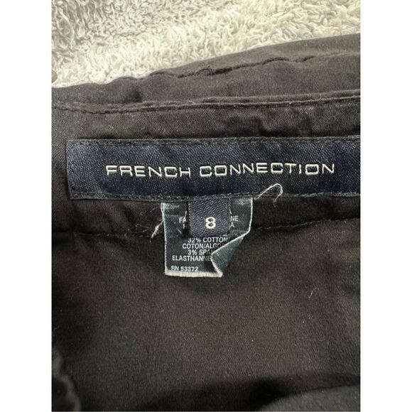 French Connection Women's Black Wizard Strapless Tulip Mini Tube‎ Dress Size 8 - Picture 8 of 9